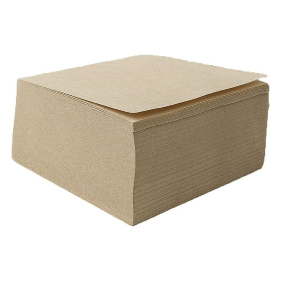 Dusknt [Small Square Brick Original Wood Color] Thickened Square Small Square Brick Notepad Non-Sticky Note Paper Draft Paper Tearable Small Note Wholesale Blank Paper, Sticky Note,