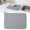 thumbnail image 1 of Dusknt Soft Microfiber Kitchen Draining Mat, Quick Dry Water Absorption Dish Drying Mat, Non-Slip Heat-Proof Countertop Liner for Dining Room, Ofice, Pet Feeding Area and Daily Tableware Storage, 1 of 9
