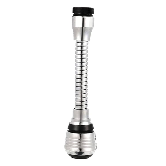 Dusknt Splash Proof Faucet Sprayer at tachment, 360° Swivel Water Saving Faucet Nozzle, Dual Flow Design Extension Head with Stainless Hose for Home Kitchen Bathroom Use