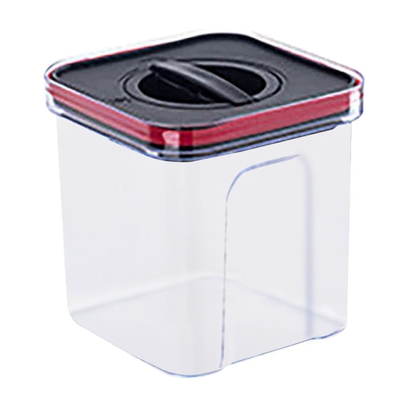 Dusknt Storage Tank B, Food Storage,Kitchen Pantry Airtight Seal Dry Storage with Lid Modular Stackable Square Clear Canister for Cereal Sugar Flour Snack Coffee Pasta Container