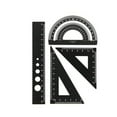 thumbnail image 1 of Dusknt Student Ruler Triangle Ruler Protractor Metal Ruler Four-Piece Set A, Ruler,, 1 of 4