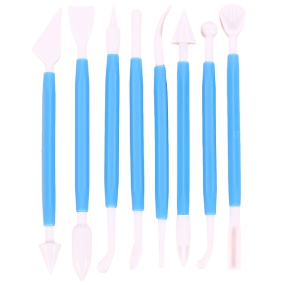 Dusknt Sugar Flower Carving Pen Cake Biscuit Modeling Decoration Tool Blue, Home & Garden,Bakewarecombination Tool for Sugar Flower Carving, Sugar Cake Decoration and Carving