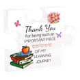thumbnail image 1 of Dusknt Teacher Appreciation Gifts for Women Men Thank You Engraved Acrylic Block Puzzle Heartwarming Teacher Gift Paperweights Cute Student Teacher Gifts Novelty Daycare Teacher G， Ornament, 1 of 7