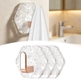 thumbnail image 1 of Dusknt Water Ripple Hexagonal Self Adhesive Hooks, Self-Adhesive Hooks 3/10 Pack Hexagonal Ripple Design (Gold-3Pcs), 1 of 9