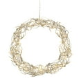 thumbnail image 1 of Dusknt Wire Mesh LED LED White Diameter Cm Lighting Gold Wreath 30 Light with Warm Decoration Crafts, 1x LED wreath, 1 of 9