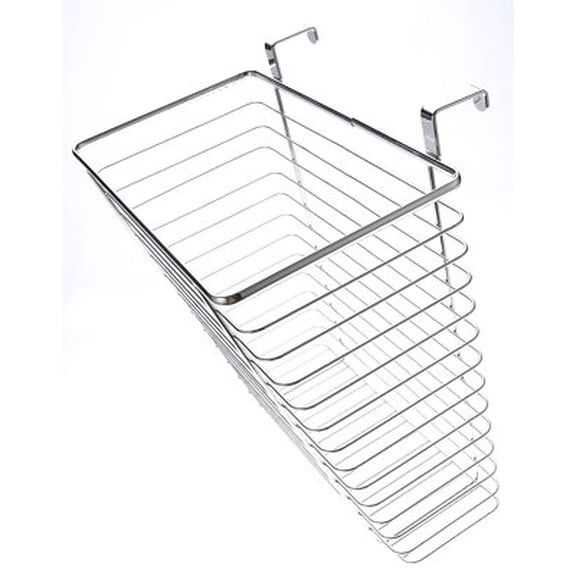 Dusky Shark Chrome Cabinet Wastebasket/Storage Basket - Stylish and Functional