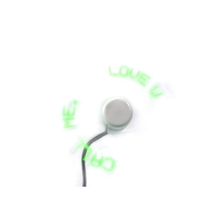Dusky Shark LED Fan - Stylish, Portable Cooling Fan with Colorful Light Effects (Green)