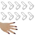 thumbnail image 1 of Duslogis 10PCS Wudu Nail Rings for Acrylic Nails, Size Adjustable Fingernail Rings No Adhesive, Reusable Halal Nail Ring Set, Daily Wear Non-Tarnish, Metal Ring for Press on Nails with No Glue, 1 of 7