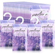 Duslogis 12 Packs Lavender Scented Sachets for Drawer and Closet, Hanging Closet Deodorizer Air Freshener, Long-Lasting Hanging Sachet Bags Closet Deodorizer Scented Air Fresheners