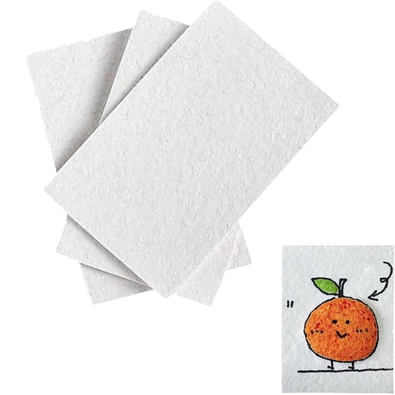 Duslogis 12pcs Magic Foam Texture Paper, 2x3.5in Rectangle 3D Foam Texture Paper White Cellulose Cards Magic Blank Canvas Sponge Puffy Painting Card DIY Art Kids Craft Supplies Kit