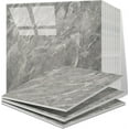 thumbnail image 1 of Duslogis 12pcs Peel and Stick Backsplash Tile, 11.8"x11.8" Self Adhesive Marble Tile for Wall, PET Waterproof Shower Wall Panels, Back Splash Stick on Tiles for Bathroom Living Room (Gray), 1 of 7