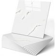 thumbnail image 1 of Duslogis 12pcs Peel and Paste Tile Shower Waterproof Marble Tiles Wall Panels, 11.8"x11.8" Self-Adhesive Backsplash Tile, PET Wall Panels Shower Tiles for Home Bathroom, Living Room (White), 1 of 7