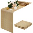 thumbnail image 1 of Duslogis 2 Pcs Natural Burlap Table Runners – 12 Inch x 70 Foot Burlap Roll for Dining Room Table, Outdoors – Rustic Farmhouse Jute Table Runner Decor for Parties, Weddings, and Holidays, 1 of 7