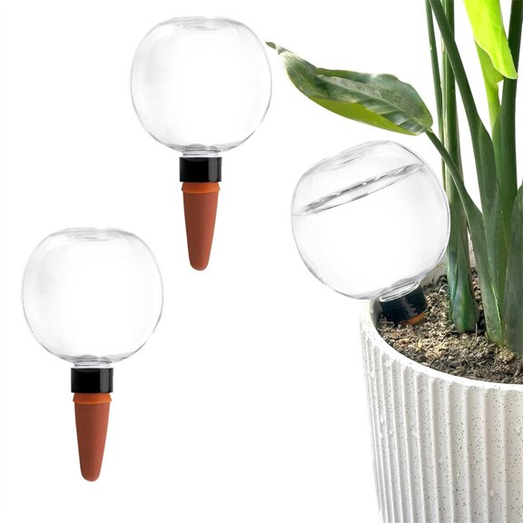 Duslogis 2 Pcs Self Watering Globes for Indoor & Outdoor Plants Automatic Watering Planter Insert 10 oz Watering Bulbs with Slow Release Control Water Dripper for Plants