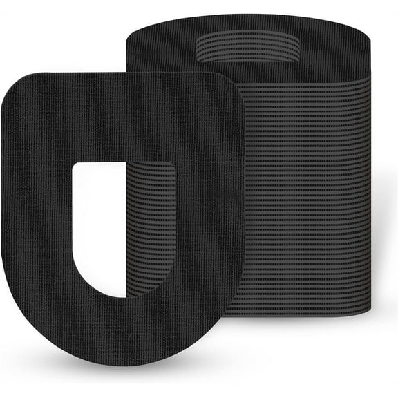 Duslogis 20 Pack Omnipod 5 Adhesive Patches,Waterproof & Breathable Overpatch for Omnipod,Flexible Pre-Cut Overlay,Hypoallergenic & Latex Free Sticker,Black