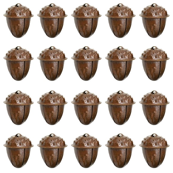 Duslogis 20pcs Christmas Rusty Tin Bells Rustic Original Farmhouse Rustic Metal Bells Sleigh for Christmas Tree Decoration Holiday Daily Hanging Crafts and Decoration