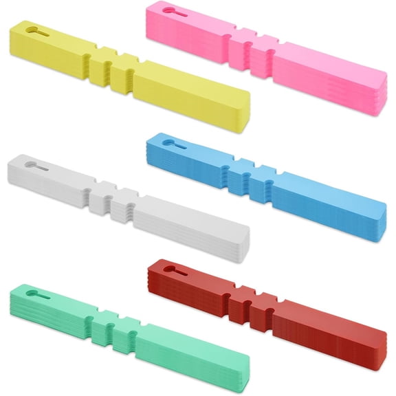 Duslogis 240 Pcs Plastic Plant Labels Wrap Around Hanging Tree Tags Waterproof Adjustable Nursery Garden Stakes Markers Reusable Signs Colorful Outdoor Plants Tags (6 Colors)