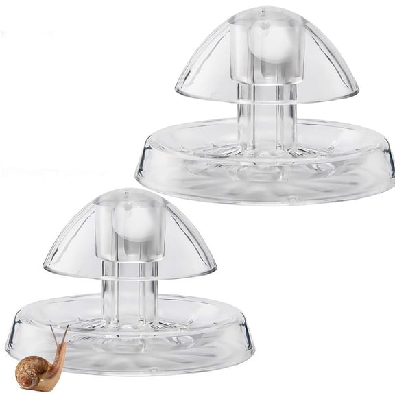 Duslogis 2Pcs Clear Snail Trap, Transparent Snail Catcher Box for Aquarium - Fish Tank Trap Catcher, Pest Removal Tool for Freshwater