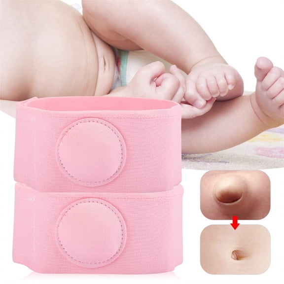 Duslogis 2pcs Umbilical Hernia Belt for Babies,Hernia Patch,Belly Button Hernia Belt,Infant Abdominal Navel Support Newborn Belly Belt,Adjustable Newborn Belly Support Band Wrap