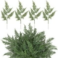 thumbnail image 1 of Duslogis 40 Pcs Christmas Artificial Pine Branches Faux Cedar Picks Floral Sprays 12 x 5.5 Inch Greenery Stems Pine Needles Twig for Xmas Vase Filler Home Garland DIY Wreath Decor (Green), 1 of 7
