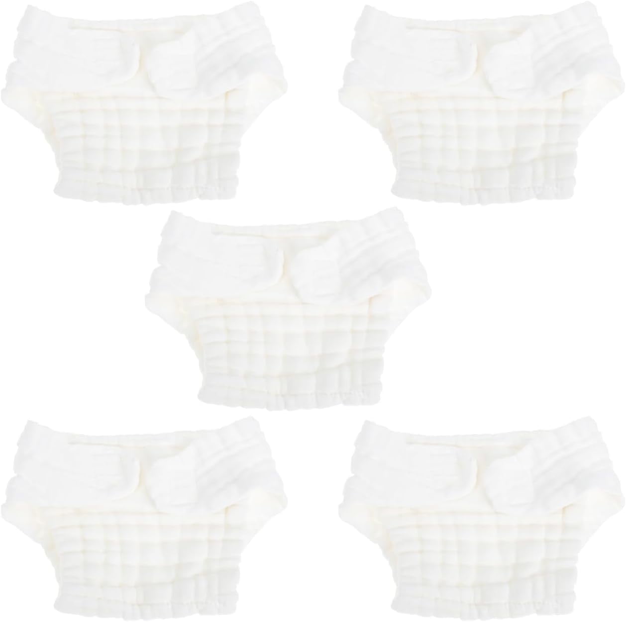5 PCS Cloth Diapers for Babies, Duslogis 100% Pure Cotton Diapers Newborn Baby, Reusable Baby Cloth Diapers, Dust Cloths, Diapers for Babies 3-10 months.