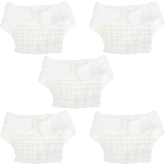 5 PCS Cloth Diapers for Babies, Duslogis 100% Pure Cotton Diapers Newborn Baby, Reusable Baby Cloth Diapers, Dust Cloths, Diapers for Babies 3-10 months.