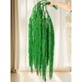 thumbnail image 1 of Duslogis 5 Pcs Bleached Wisteria Vine Hanging Dried Flowers, 16''-28'' Natural Preserved Hanging Amaranthus Flowers for Wedding Bouquet, Wall Home Party Decor (Dark Green), 1 of 7