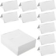 thumbnail image 1 of Duslogis 50 Pcs Place Cards Blank Fillable Banquet Seat Card with Silver Foil Frame, Place Cards for Table Setting,Name Cards, Wedding Place Cards for Wedding, Table, Dinner Parties, 2" x 3.3", 1 of 7