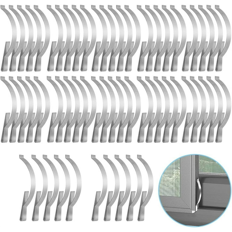 Flat Corner Clips 32 PCS Window Screen Spring Clips - Stainless Steel ...