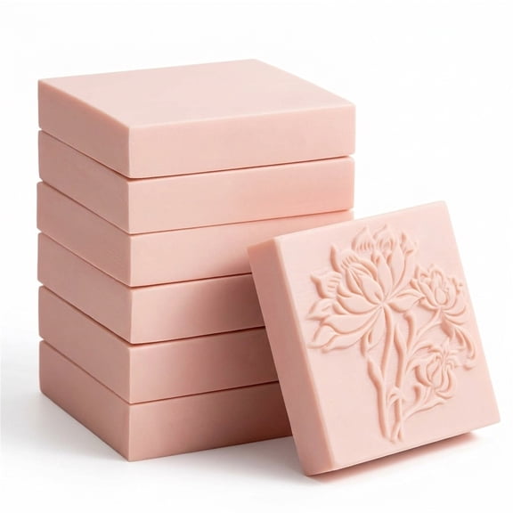 Duslogis 6 Pcs 2" X 2" Rubber Carving Blocks Linoleum Blocks for Printmaking, Stamp Making, DIY Crafting, Scrapbook, Painting, Soft and Easy to Carve (Square)