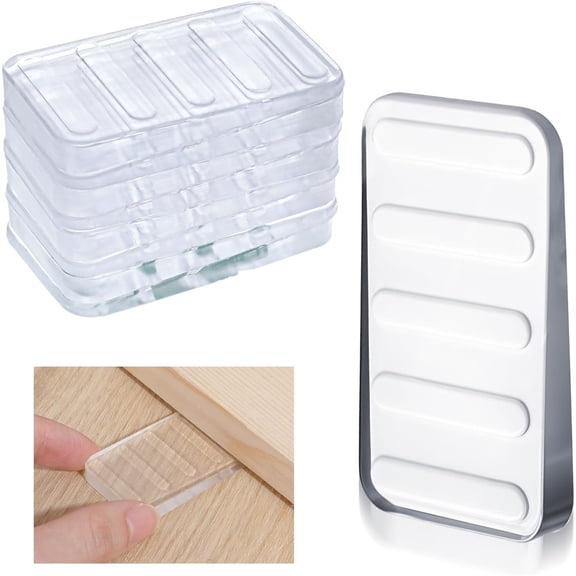 Duslogis 8 Pcs Flexible Plastic Shims, Plastic Shims for Trimmable to Fix Uneven, Furniture Levelers Adjustable Levelers for Furniture, Hot Tub, Restaurant, and Appliance Stability