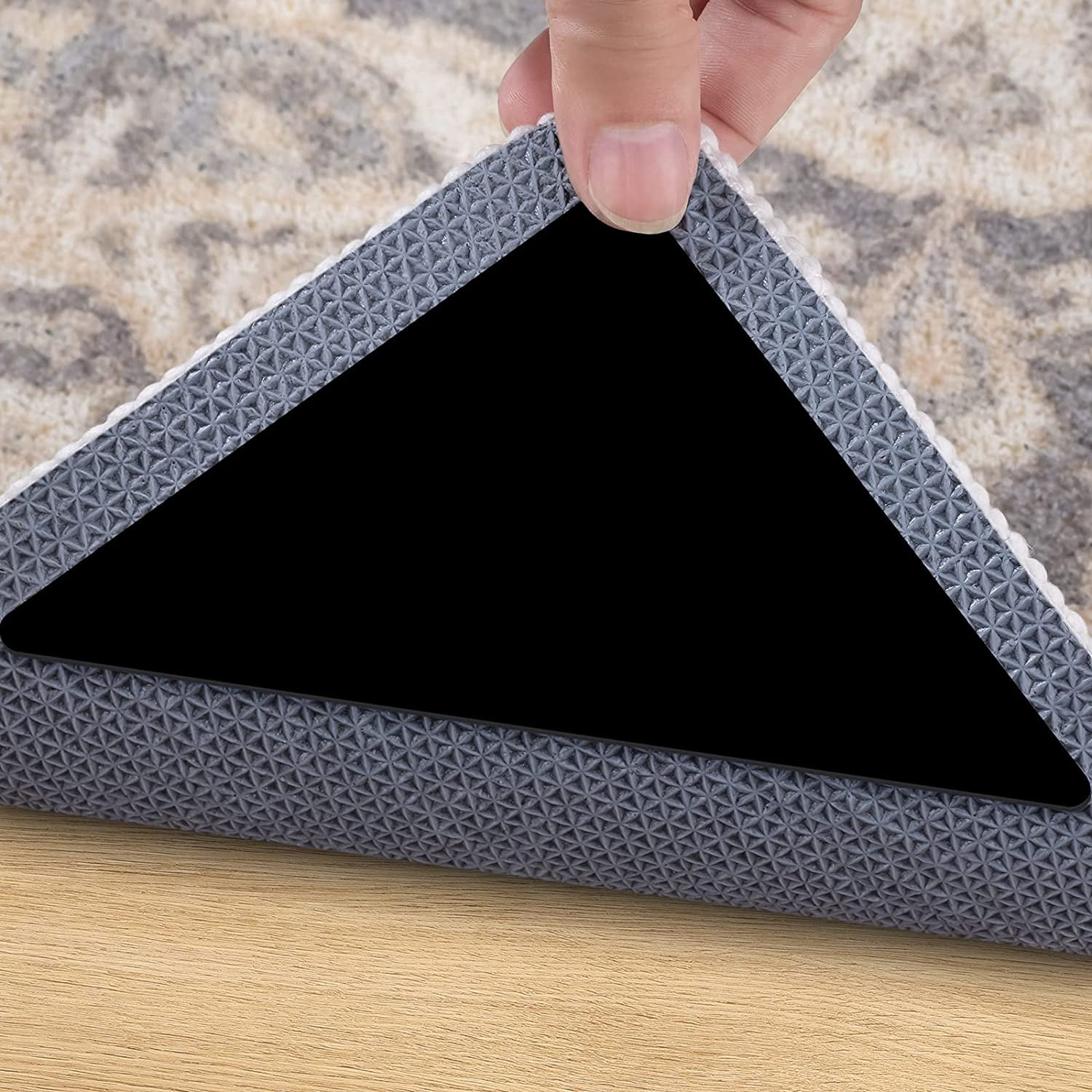 Duslogis Anti Slip Rug Underlay, 8Pcs Rug Gripper for Laminate Floor