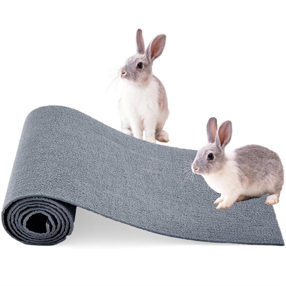 Duslogis Cat Scratcher Mat, 12 Inch X 6.56 ft Self-Adhesive Cat Scratching Carpet Pad Replacement for Cat Tree Shelves, Cat Steps and Posts, DIY Cat Scratch Couch Furniture Protector (Gray)