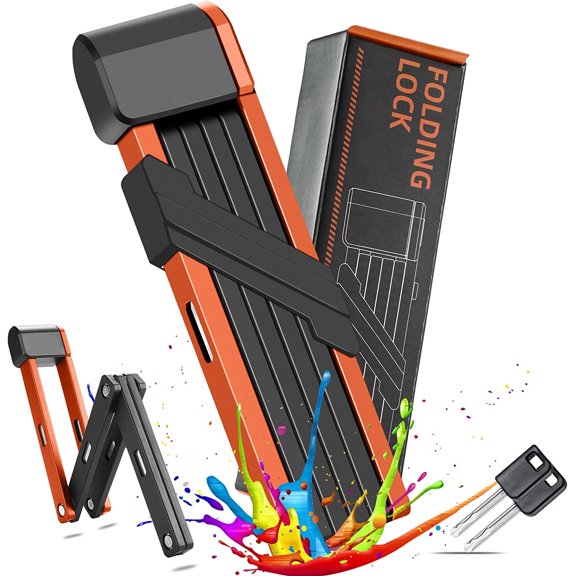 Duslogis Bikes Folding Lock, Orange, 80 cm