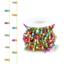 Duslogis Dollhouse Miniature Fake Light String Dollhouse Christmas Decoration Colorful String Lights Model Doll House Miniature Furniture Accessories for Dollhouse Decor (Yellow Line,16.4 Ft)