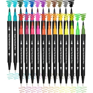 20 Colors +1 Brush Watercolor Markers Brush Pen for Adult Coloring Books  Manga Comic