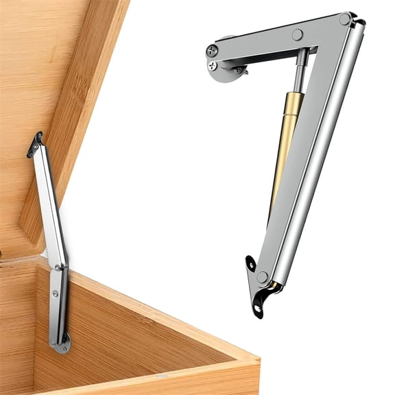 Duslogis Lid Support Hinge Soft Close Toy Box Hinges 80N Gas Struts Heavy Duty Soft Close Lid Support Hinges Lid Buffer for Wooden Box Toy Boxes Beds and Heavy Lid, Wooden Toy Box Hardware