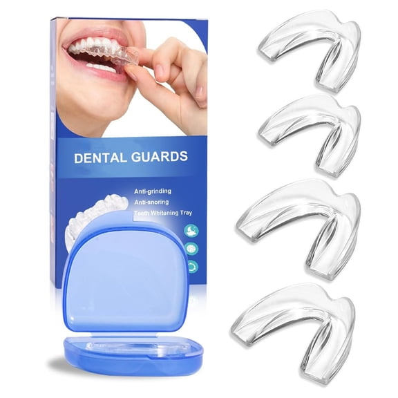 Duslogis Mouth Guard for Grinding Teeth at Night & Clenching Teeth 2 Size, Safety EVA Material Night Guards for Adults & Teens,Reusable Anti-Grinding Dental Guard for Bruxism Protection