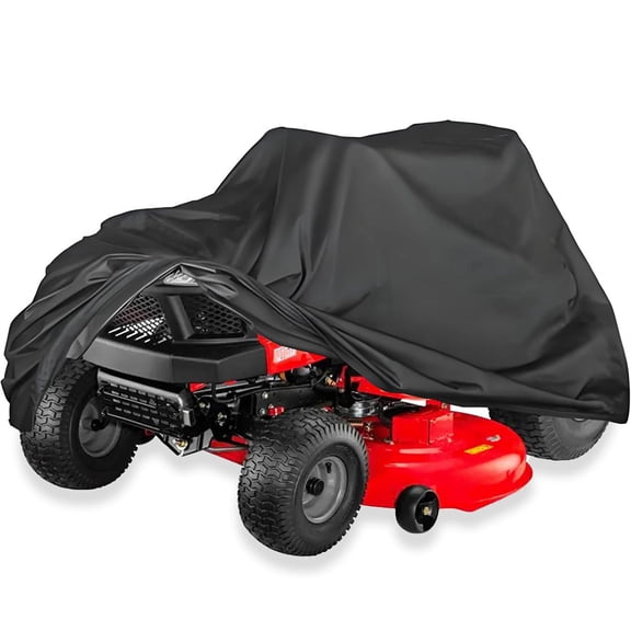 Duslogis Outdoors Lawn Mower Cover -Tractor Cover Fits Decks up to 54" Heavy Duty Protector 210D Polyester Oxford, Solar Radiation Protection Universal Fit with Drawstring