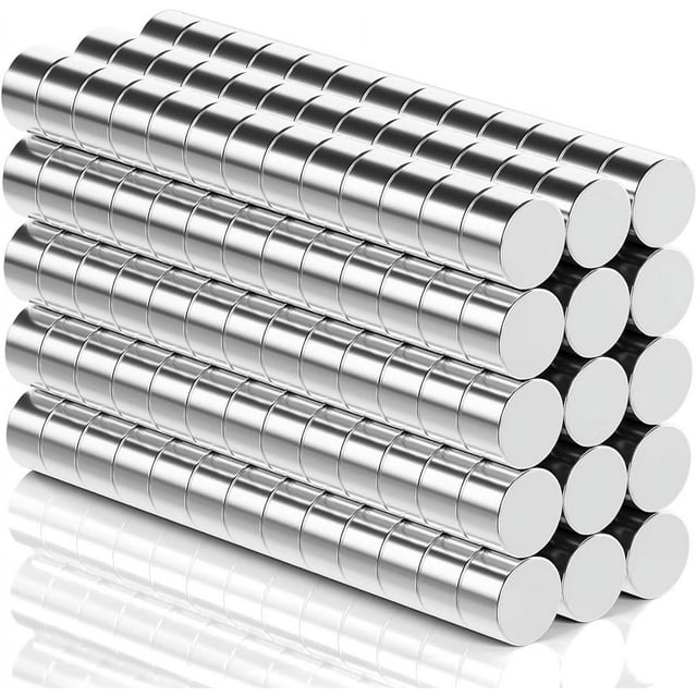 Aenienoe 200 Pack Small Magnets 3x2mm Mini Strong Magnets For Crafts Round Magnet For Miniatures Neodymium Magnet For Whiteboard Board Fridge