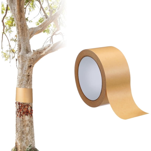Duslogis Tree Barrier Tape Insect Protector Tree Wrap Slippery Caterpillar Prevent Gypsy Moth Sponge Cicada Laying Egg Tape for Outdoor Lawn Garden (1 Rolls)
