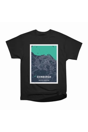 Dusseldorf Germary Blue Dark City Map T-Shirt Tee Gift For Him Merch For Her Apparel For F