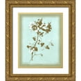 thumbnail image 1 of Dussurgey, Chabal 12x14 Gold Ornate Wood Framed with Double Matting Museum Art Print Titled - Dussurgey Amaryllis on Blue, 1 of 4
