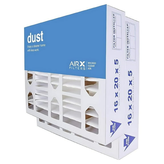 Dust 16x20x5 Media Air Filter MERV 8 Replacement for FC100A1003 209894 FC35A1035, 2-Pack