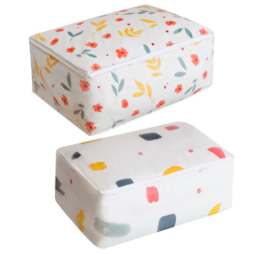 Dust Bag 2 Pcs Clothes Quilt Storage Container Practical Queen Three