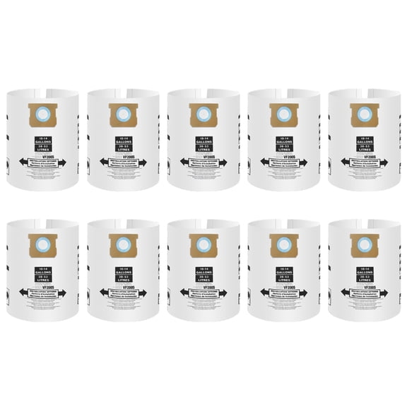 Dust Bags Replacement Vacuum Bags for 10-14 Gallon High Efficiency Dust Collection Paper Collection Filter Bag