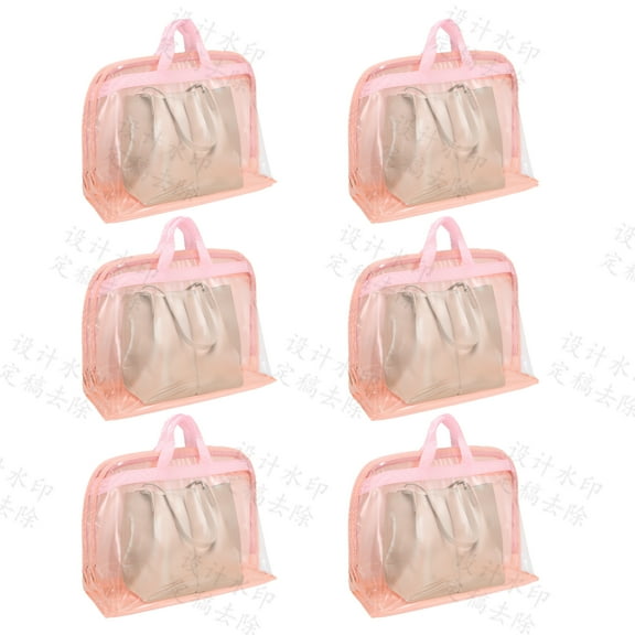 Dust Bags for Handbags -XL Size Clear Dust Bags for Handbags Dust Bags with Zipper and Handles Bag Storage for Handbags Purse, Handbag Storage