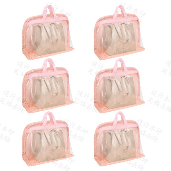 Dust Bags for Handbags -XL Size Clear Dust Bags for Handbags Dust Bags with Zipper and Handles Bag Storage for Handbags Purse, Handbag Storage