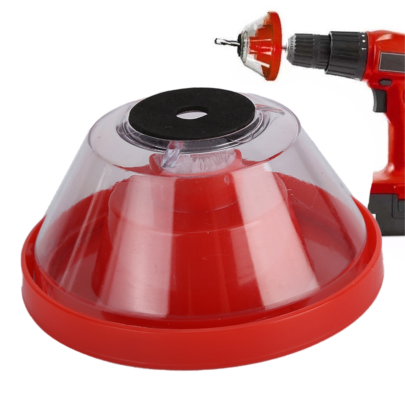 Dust Bowl For Hole Saw, ABS Red Drill Dust Collector For Air
