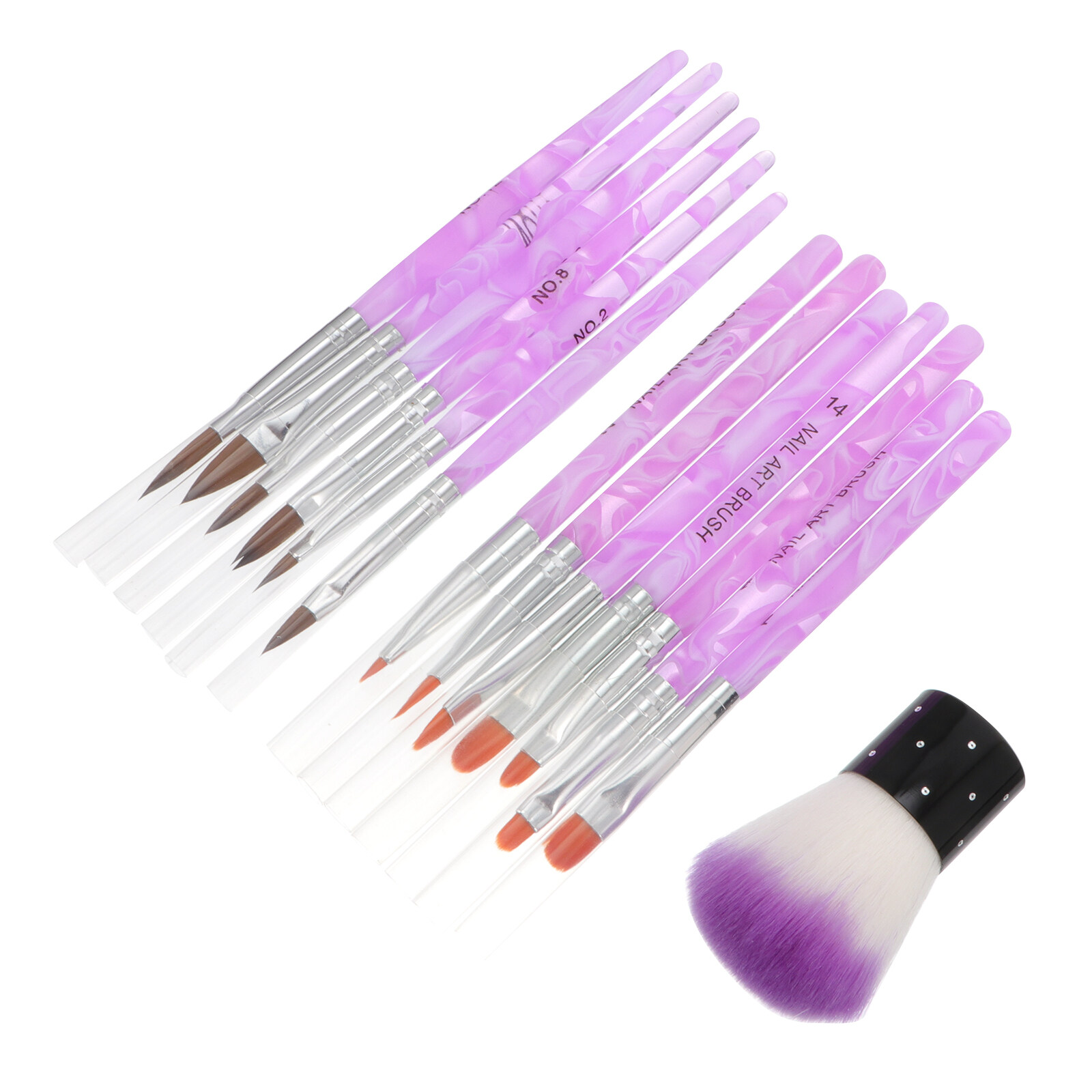 Dust Brush Suit Set Ultraviolet Light Acrylic Nails Painting Pen Art